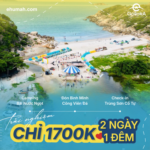 Camping Bãi Nước Ngọt - Đón Bình Minh Công Viên Đá - Check in Trùng Sơn Cổ Tự. Chỉ 1499K